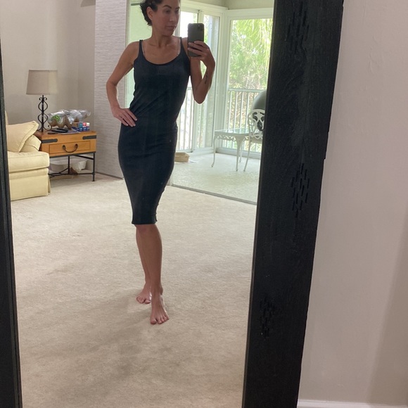 Raquel Allegra charcoal midi knit dress - Picture 6 of 6